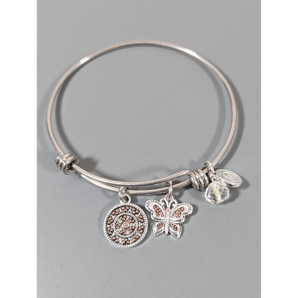 Love This‎ Life Granddaughter Butterfly Charm Bracelet Stacking 7.5"